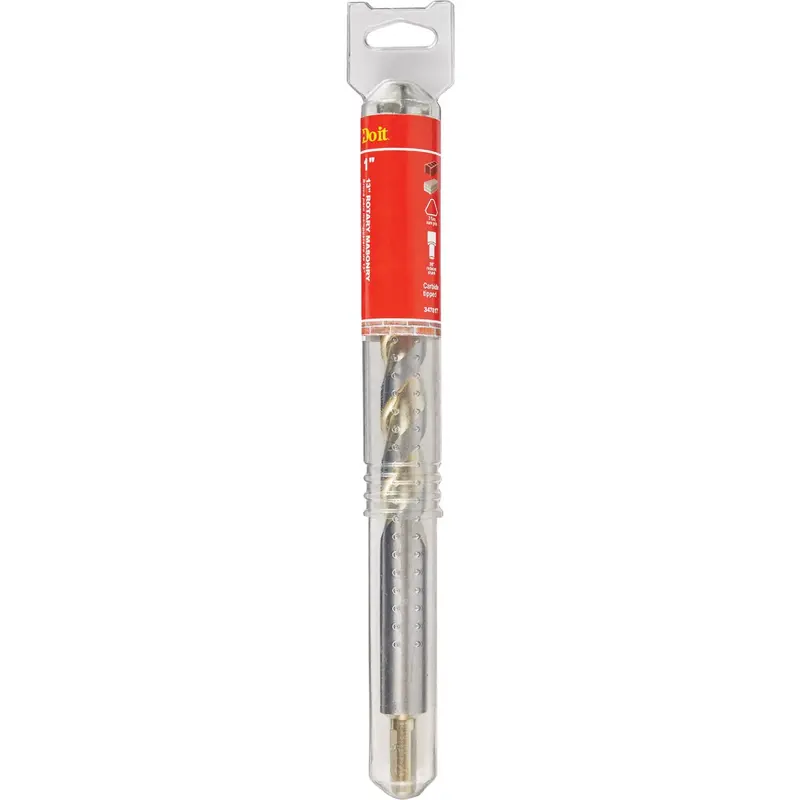 Do It Best Rotary Masonry Drill Bit – 1" X 13", Carbide-Tipped For Concrete & Brick 1
