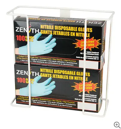 Double-Layer Glove Dispenser – Wall-Mounted Or Countertop Design 1