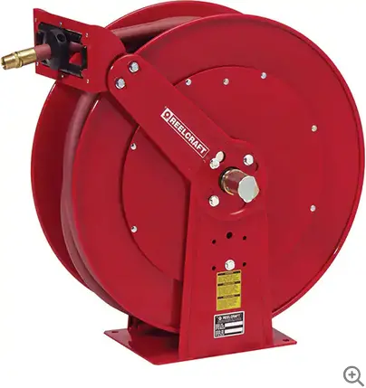 Dual-Purpose 1" X 50' Hose Reel For Air Or Water (Model D84050) 1
