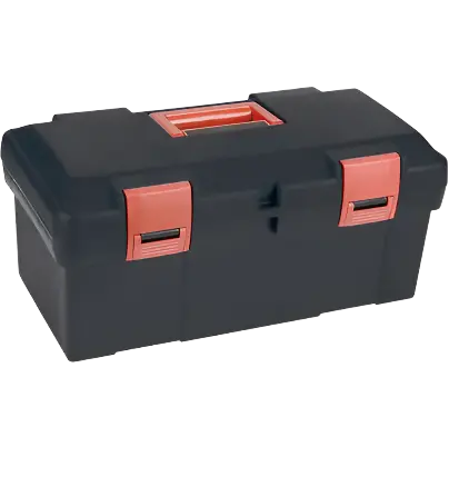 Durable Plastic Tool Box – 17.5 X 9.5 X 8 Inches, Organized Compartment Layout 1