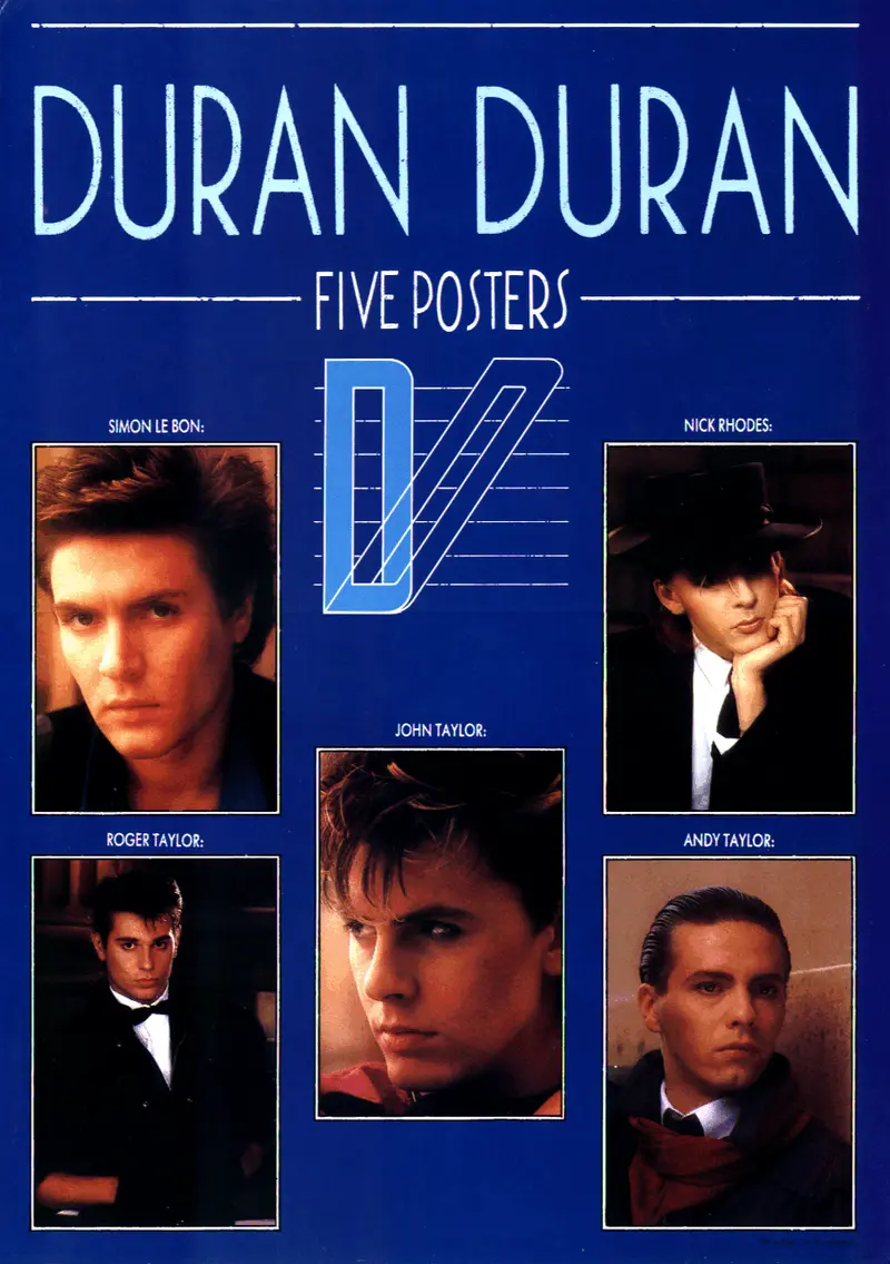 Duran Duran 5-Poster Collection Book – Blue Edition | Square Deal Recordings & Supplies 1