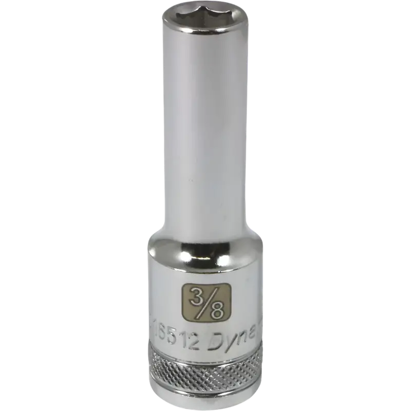 Dynamic 1/4-Inch Drive 6-Point Sae Deep Socket – Chrome Finish 1