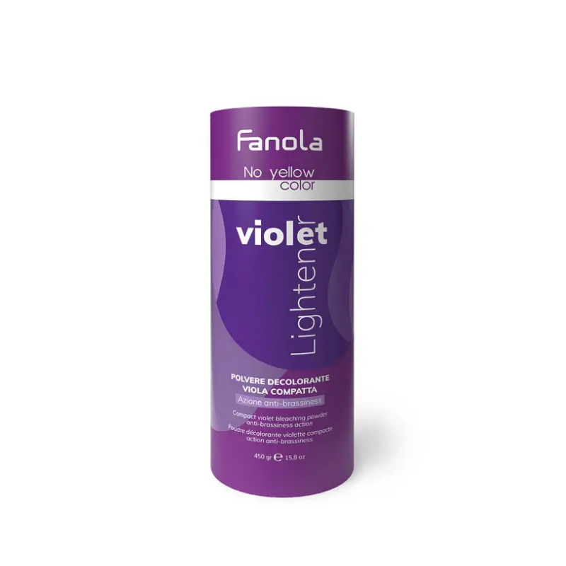 Fanola No Yellow Violet Lightener – Toning Powder For Blonde Hair (450G) 1