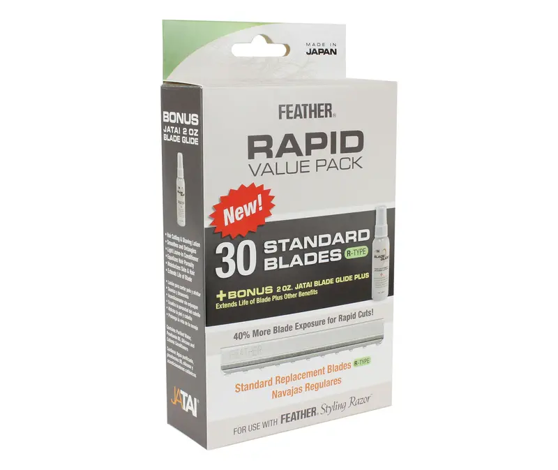 Feather R-Type Rapid Value Pack Blades – 10 Replacement Blades (F1-20-140) 1