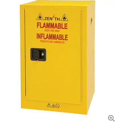 Flammable Liquid Safety Cabinet – 12-Gallon Capacity (23" W X 18" D X 35" H) 1