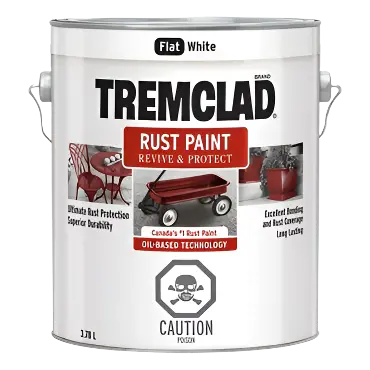 Flat White Rust-Resistant Oil Paint – 3.78L Container 1