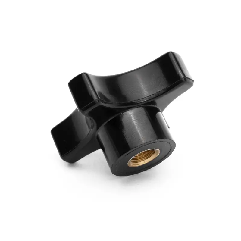 Four-Point Black Knob With Internal Threading 1