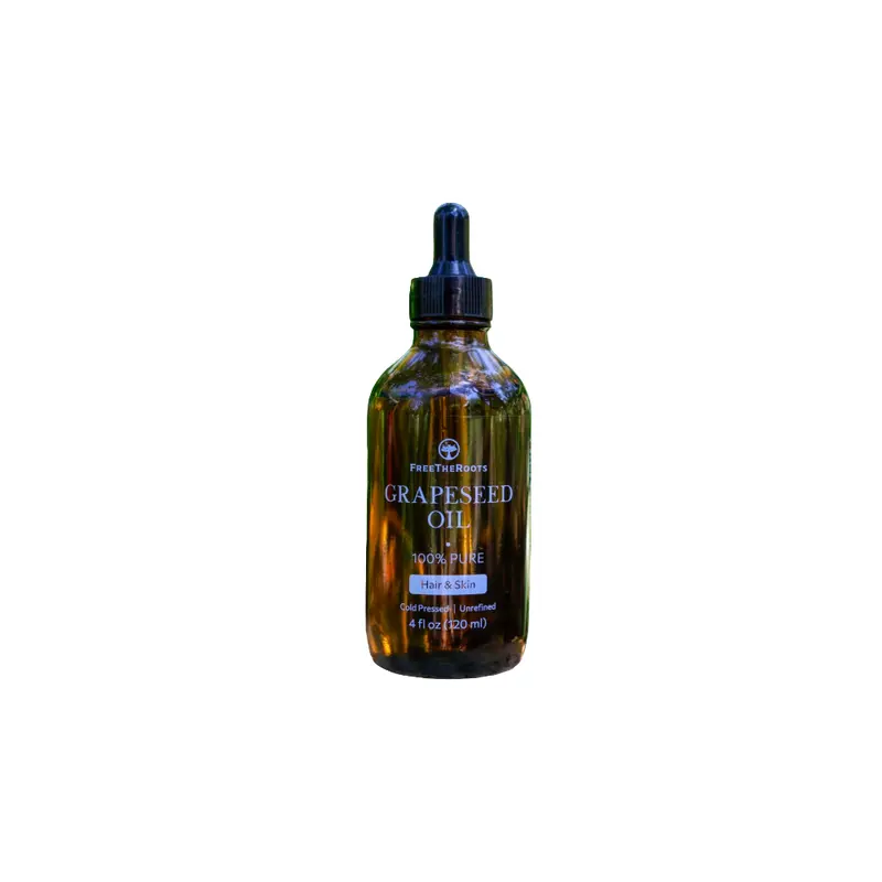 Freetheroots Grapeseed Oil – Light, Non-Comedogenic Carrier Oil, Organic & Cold-Pressed, 120Ml 1