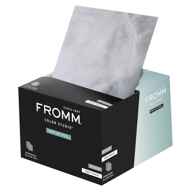 Fromm Embossed Silver Pop-Up Foil Sheets – 5×11 Inch, 500-Count For Highlights 1
