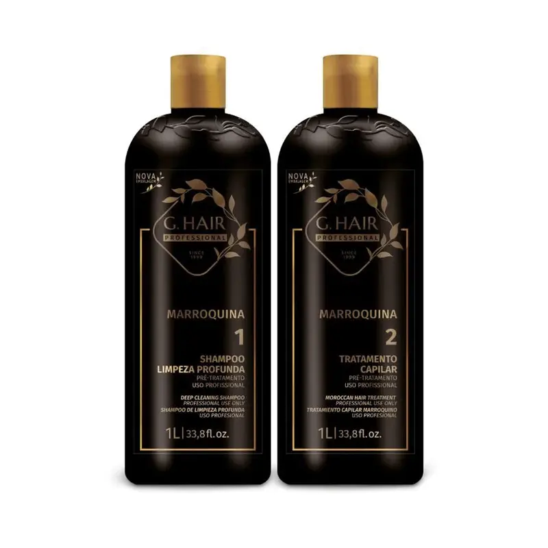 G.Hair Moroccan Keratin Smoothing Kit – Dual 1L Professional System 1