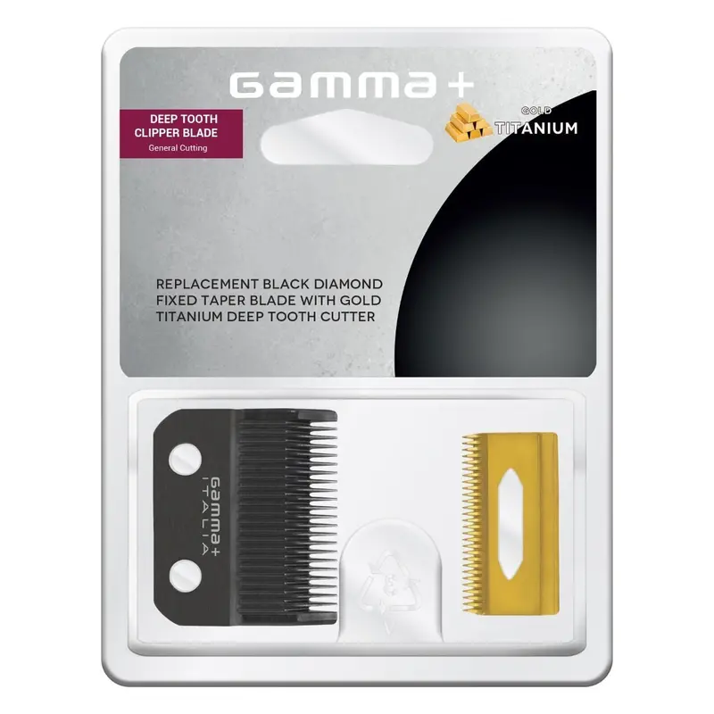 Gamma+ Professional Trimmer Blade – Dlc-Coated Taper With Gold Titanium Cutter (Gpcrbts) 1