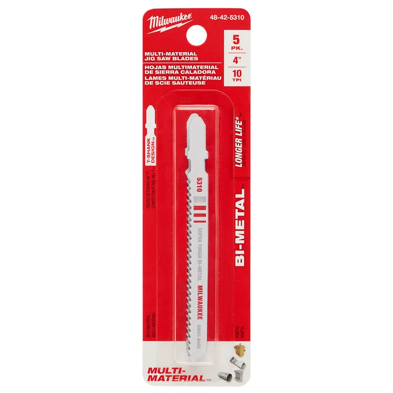 General-Purpose Jig Saw Blade – 4-Inch, 10 Teeth Per Inch, 5-Pack 1