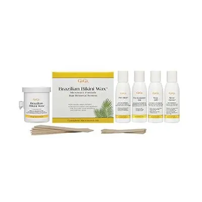 Gigi Brazilian Bikini Waxing Kit – Microwave-Safe Hard Wax System 1