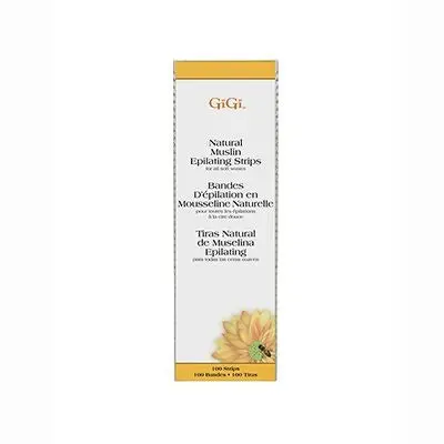 Gigi Large Natural Muslin Wax Strips – 100-Piece Refill Pack 1
