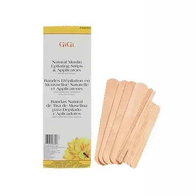 Gigi Natural Muslin Epilation Kit – Strips + Applicators Combo Pack 1