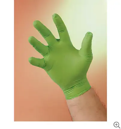 Green Nitrile Disposable Gloves – Medium Fit, Dexterity-Optimized 1