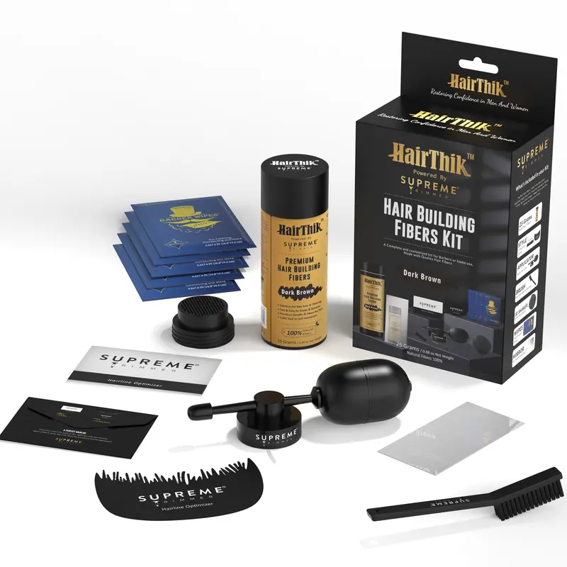 Hairthik Natural Hair Fibers Starter Kit – 25G 1