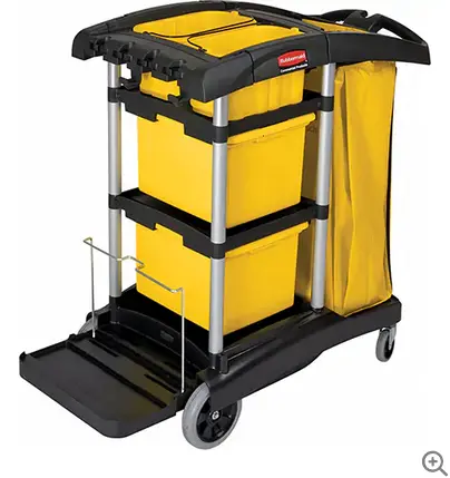 Heavy-Duty Microfiber Cleaning Cart For Janitorial Use 1