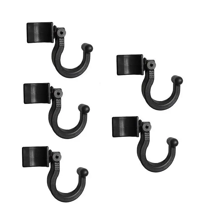 Heavy-Duty Plastic L-Track Hook Set – 5-Pack 1