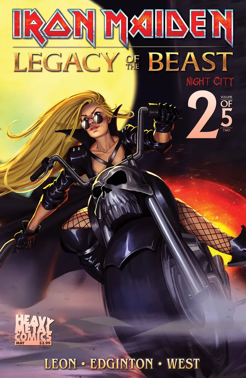 Heavy Metal Comic #2: Iron Maiden – Legacy Of The Beast V2 (Night City) – Cover B (Navigator Games) 1
