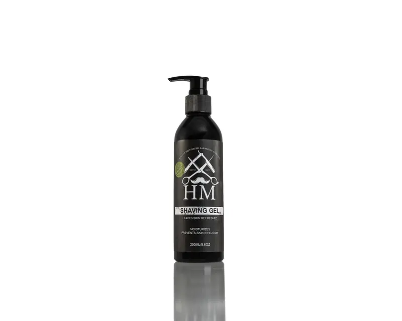 Hm Barbering Co. Organic Shaving Gel – Soothing, Alcohol-Free Formula – 8.8 Oz 1