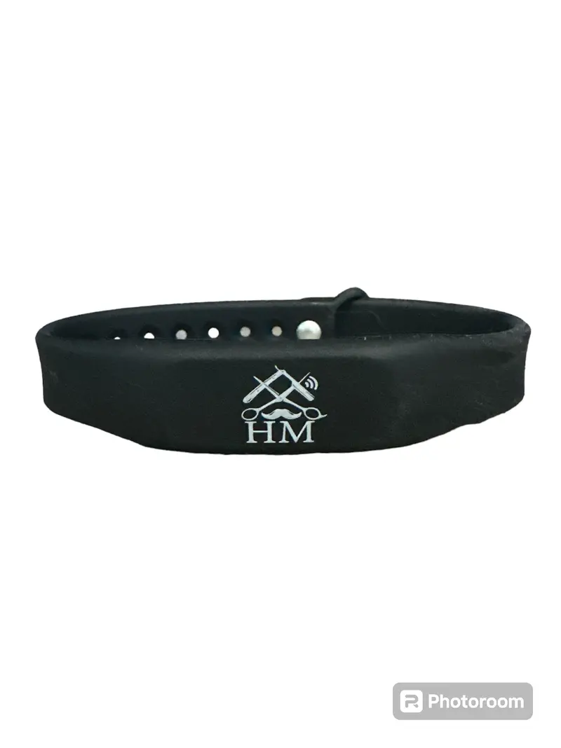 Hm Barbering Co. Wristlink Nfc Business Card – Silicone Wearable Contact Sharing For Barbers 1