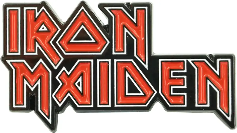 Iron Maiden Official Logo Enamel Pin | Square Deal Recordings & Supplies 1