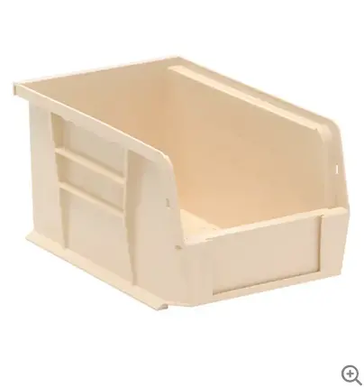 Ivory Rectangular Storage Bin – 6" X 9" X 5" 1