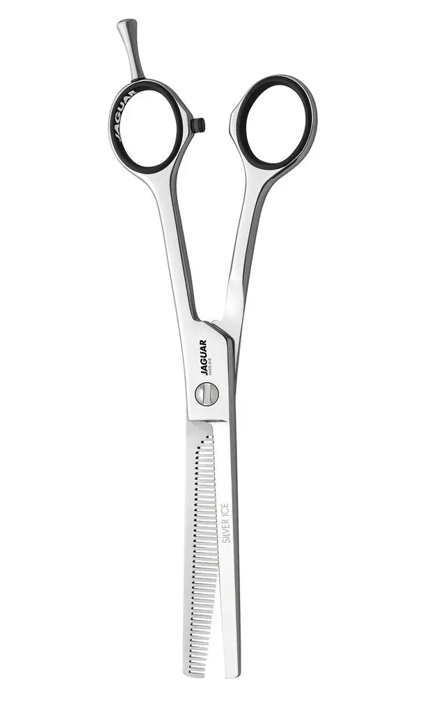 Jaguar White Line Silver Ice Thinning Shears – 6.5" Premium Stainless Steel 1