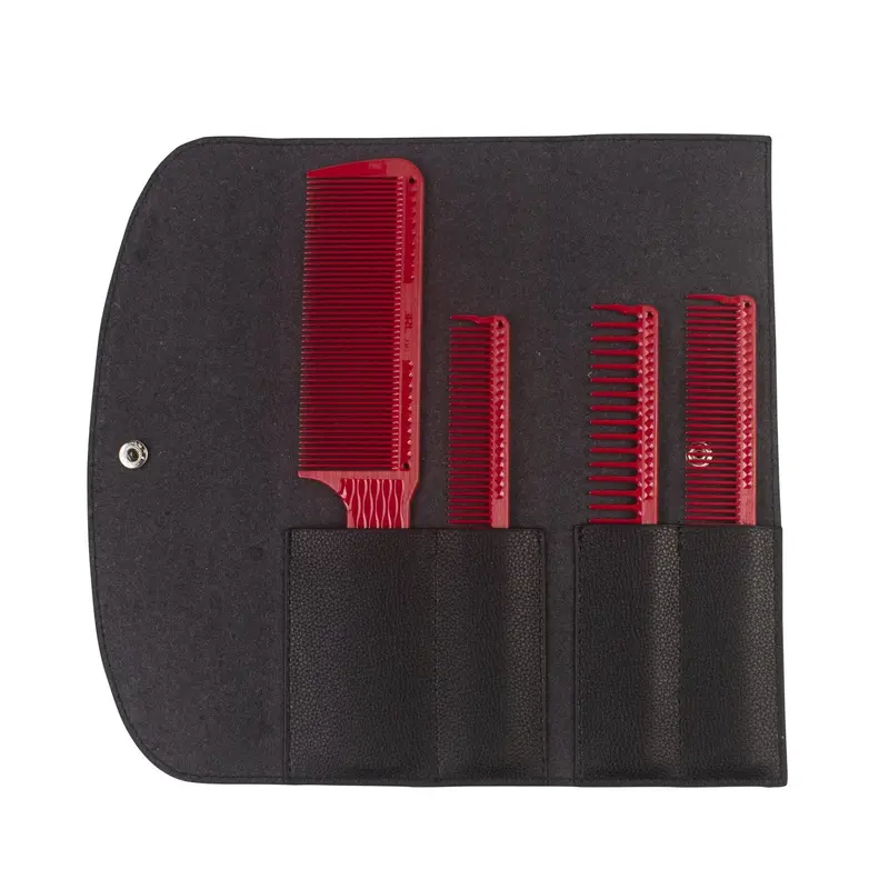 Jrl Professional Barber Comb Set – 4-Piece Precision Kit Featuring Tail Comb & Teasing Options 1