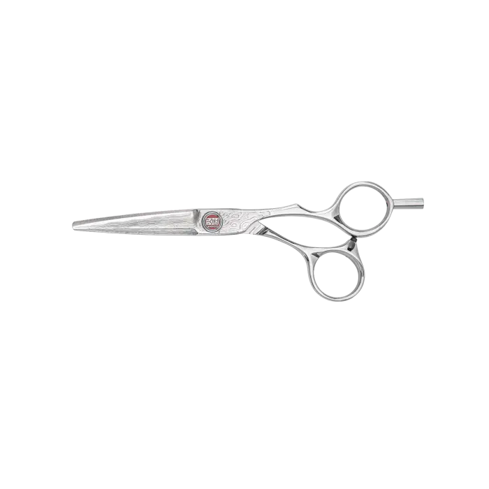 Kasho Damascus Series Offset Hair Shears – Forged Stainless Steel 1