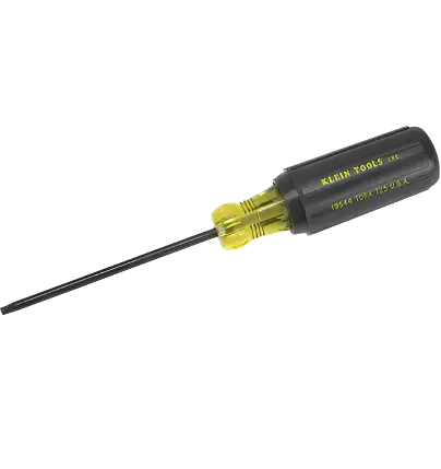 Klein Cushion-Grip Square Drive Screwdriver – #2 Tip, 4-Inch Shank 1