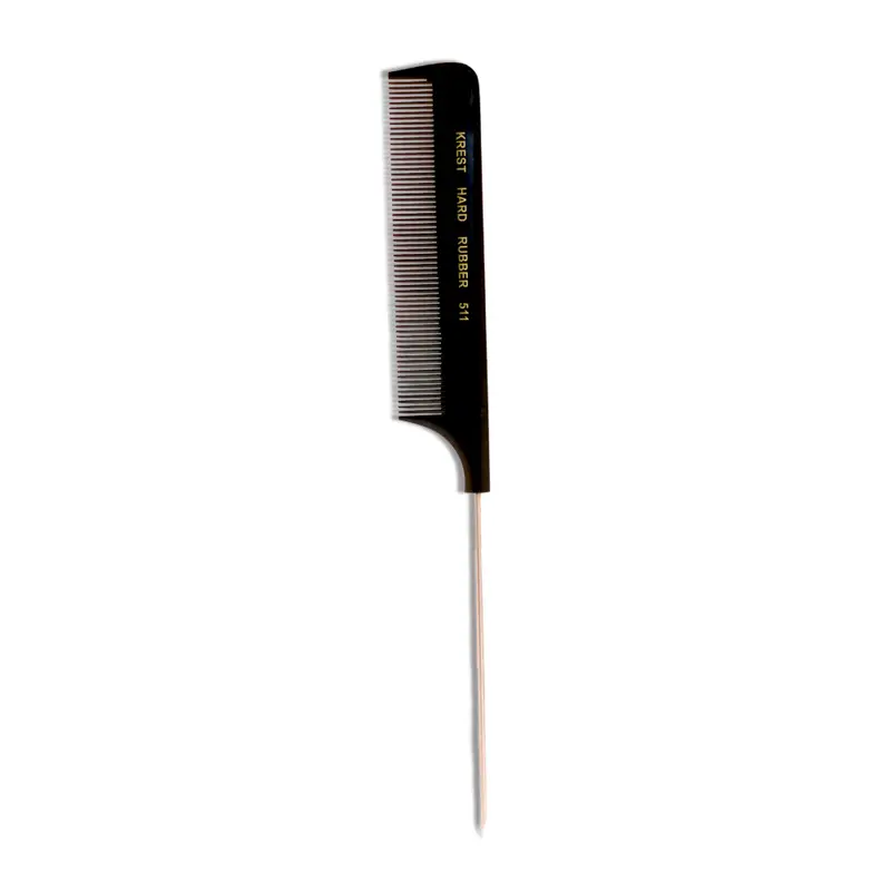 Krest Steel-Pin Rattail Comb – 8.5", Coarse Teeth (Model 511) 1