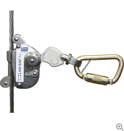 Lad-Safe Detachable Fall Arrest Lanyard With Heavy-Duty Carabiner 1