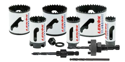 Lenox 10-Piece Hole Saw Set For Electricians (7/8"–2-1/2") 1
