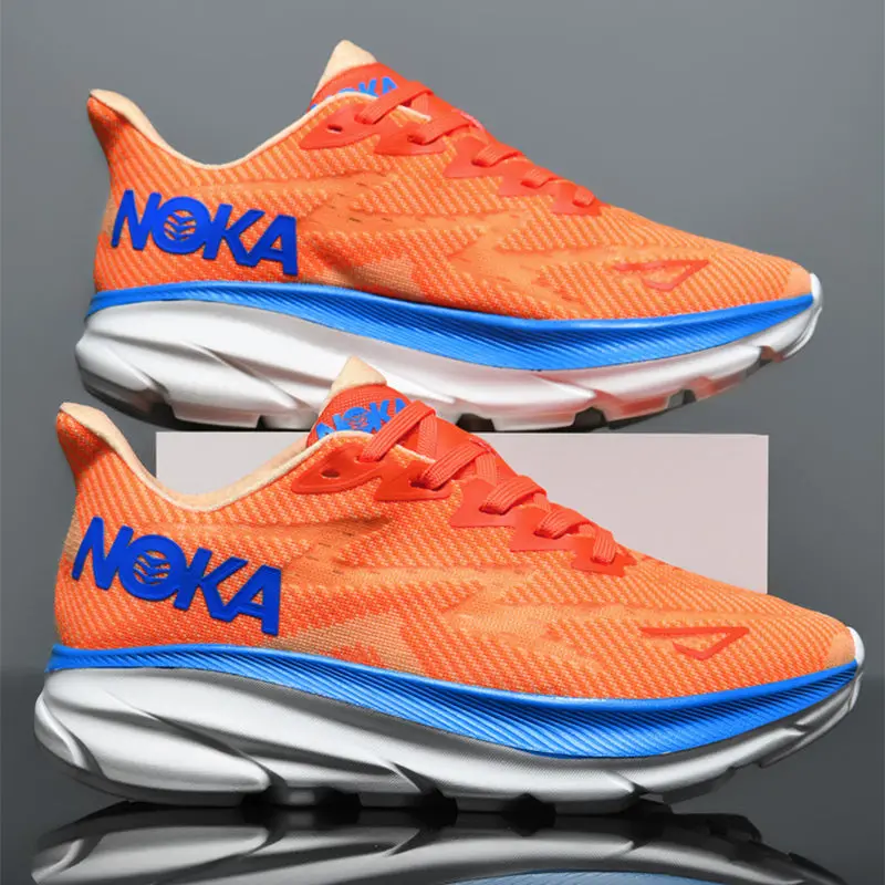Lightweight Lace-Up Mesh Sneakers For Men – Cushioned Training & Running Shoes 1