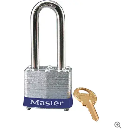 Lockout-Specific Blue Padlock With Extended Shackle For Visibility 1