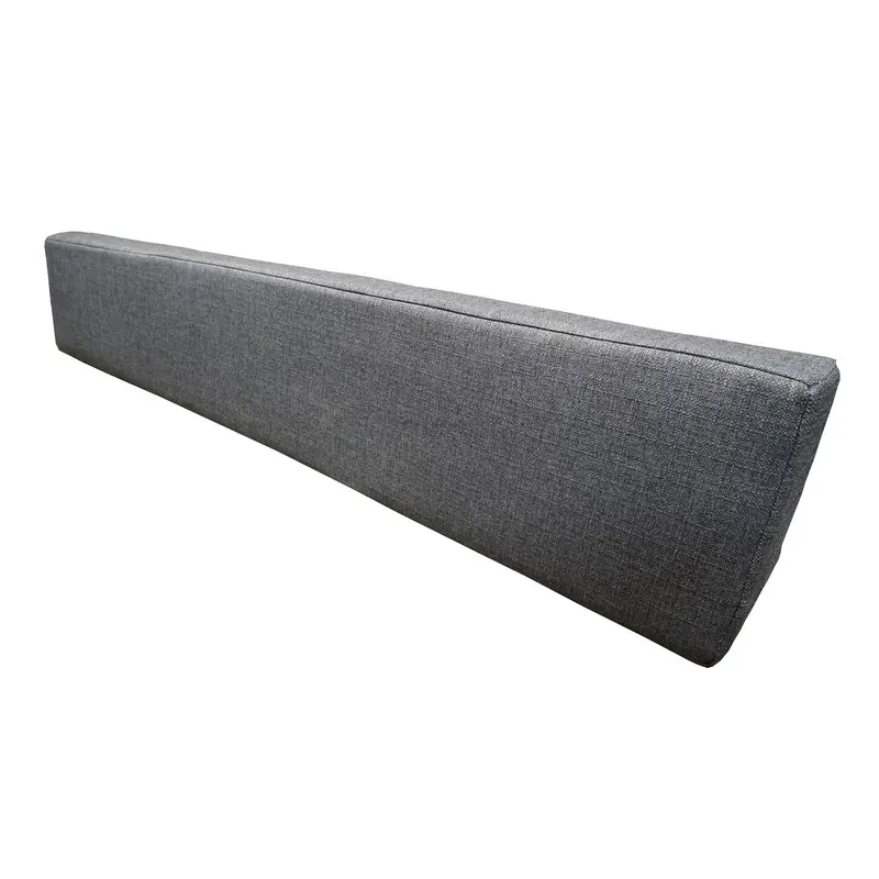 Loose-Fit Triangle Backrest Cushion – 76-Inch, Charcoal Fabric 1