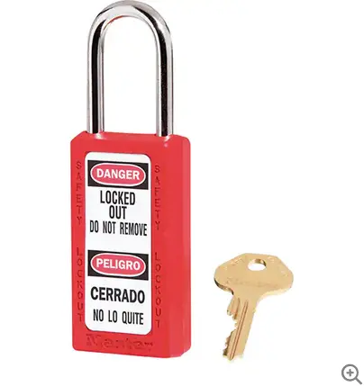 Master Lock 411Red – Red Heavy-Duty Indoor/Outdoor Padlock 1