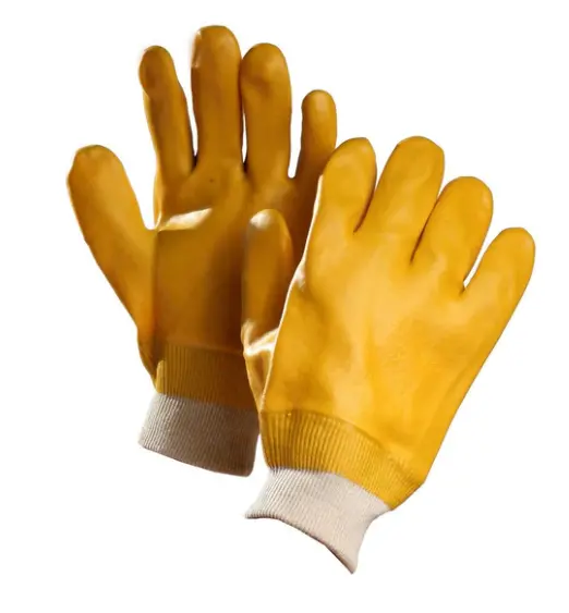 Men'S Double-Dipped Pvc Work Gloves – Large Size 1