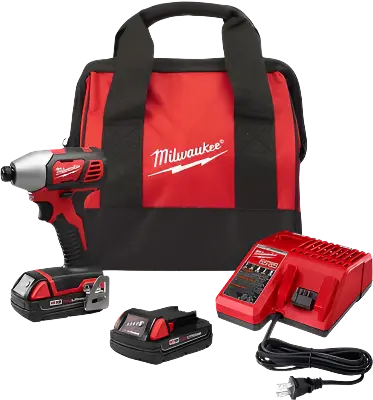 Milwaukee M18 1/4-Inch Hex Impact Driver Compact Kit 1