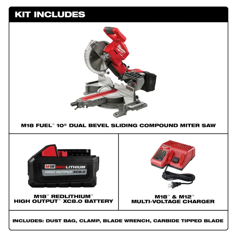 Milwaukee M18 Fuel 12" Sliding Mitre Saw Kit 1