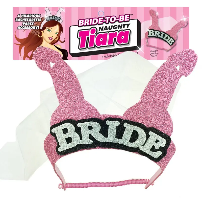 Naughty Bridal Tiara – Playful Fantasy Headpiece By Little Genie Productions (Sale) 1