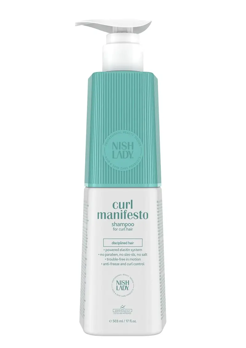 Nishlady Curl Manifesto Shampoo – Sulfate-Free Cleanser For Curly Hair Health 1