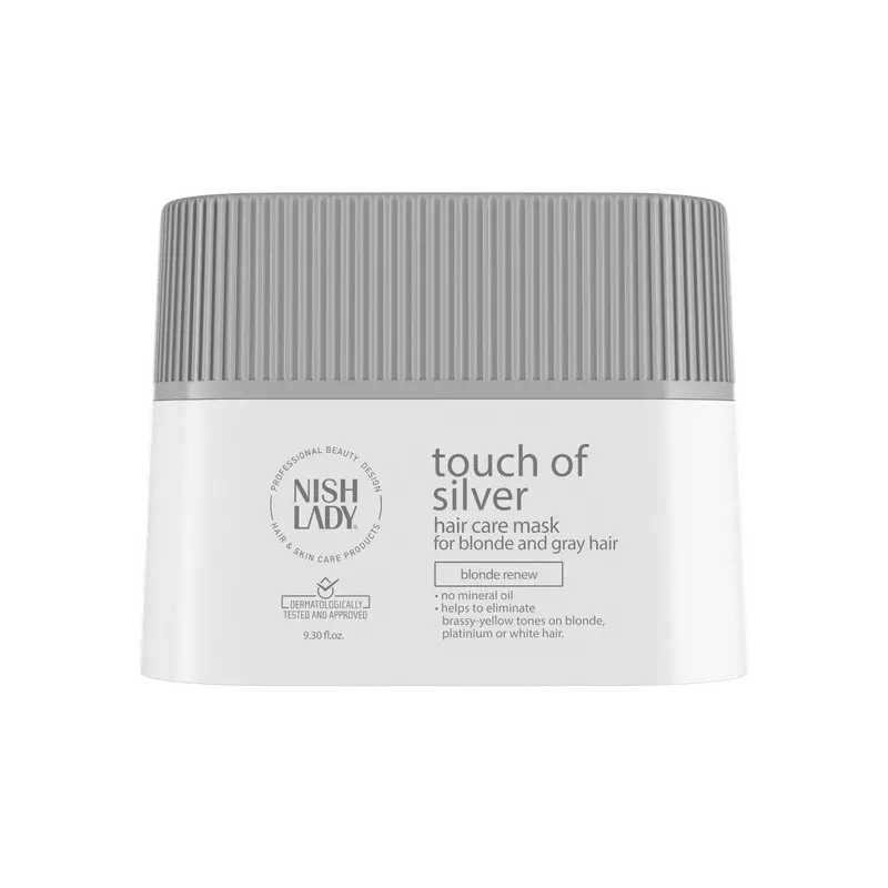 Nishlady Touch Of Silver Blonde & Gray Hair Repair Mask (296Ml) 1