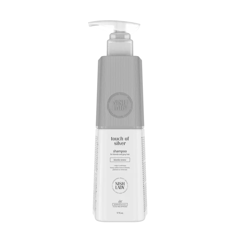 Nishlady Touch Of Silver Brightening Shampoo – Sulfate-Free Cleanser For Cool-Toned Blondes & Grays 1