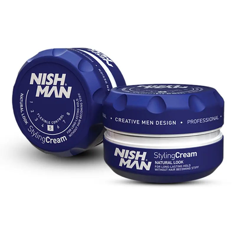 Nishman 05 Medium-Hold Styling Cream – Soft, Natural Finish For Everyday Wear (150Ml) 1