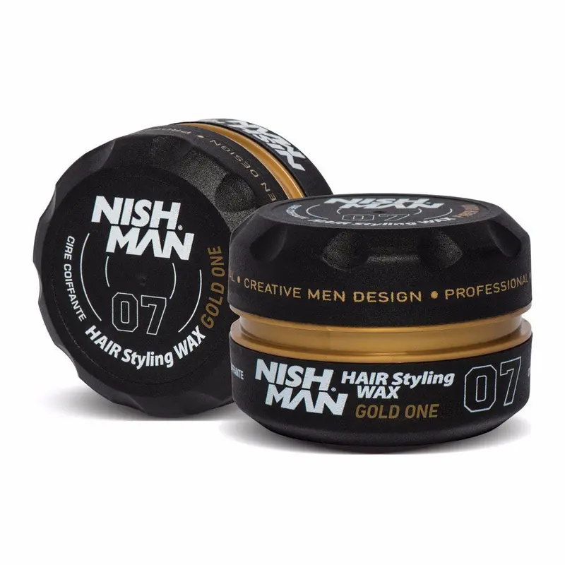 Nishman 07 Gold One Styling Wax – High-Hold, Brilliant Shine Finish (150Ml) 1