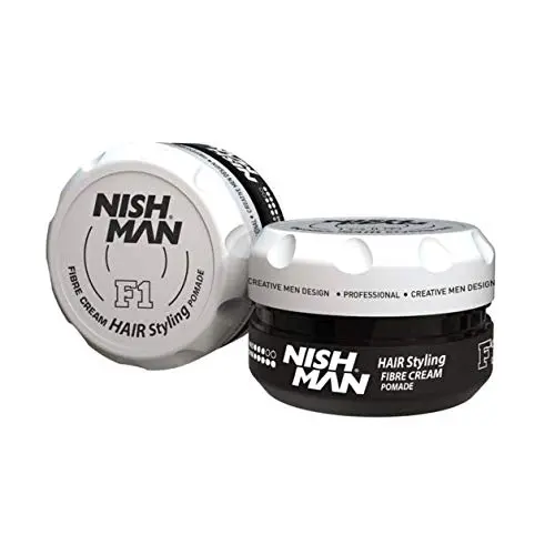 Nishman F1 High-Shine Fiber Cream Pomade – Medium Hold & Glossy Definition (100Ml) 1