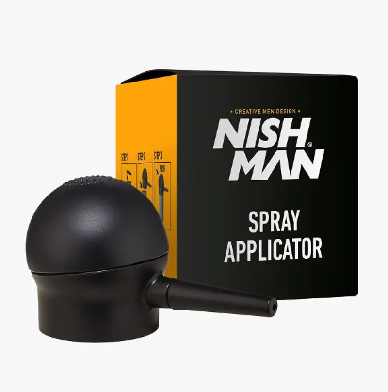 Nishman Hair Building Fiber Applicator – Precision Tool For Even Keratin Fiber Distribution 1